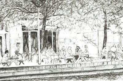 Sürahi ve Piyano çubuğu Manchester, 2005, (Kağıt üzerine mürekkep) by Vincent Alexander Booth