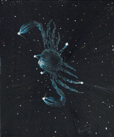 Yengeç burcu, 2016, (tuval üzerine yağlı boya) by Vincent Alexander Booth