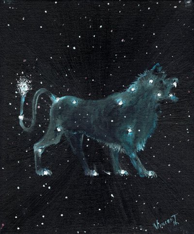 Aslan burcu, 2016, (tuval üzerine yağlı boya) by Vincent Alexander Booth