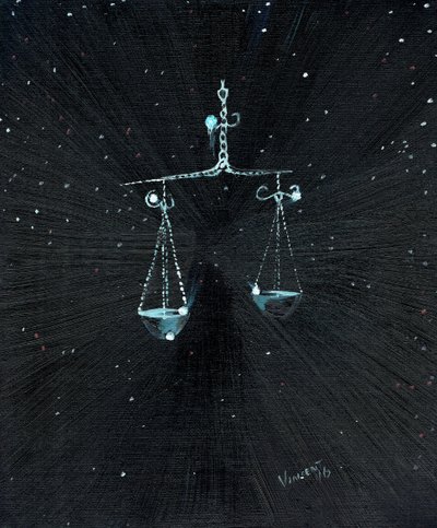 Yıldız burcu Terazi, 2016, by Vincent Alexander Booth