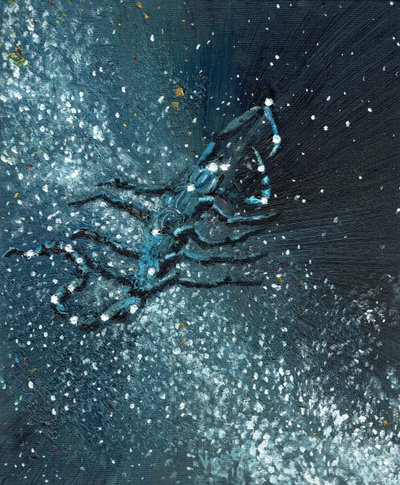 Akrep burcu, 2016, (tuval üzerine yağlı boya) by Vincent Alexander Booth