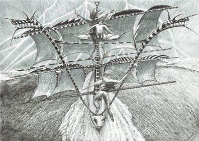 Storm Creators Bellingshausen Sea, 2017, (Kağıt Üzerine Mürekkep) by Vincent Alexander Booth
