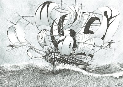 Storm Creators Bohol Sea, 2017, (Kağıt Üzerine Mürekkep) by Vincent Alexander Booth