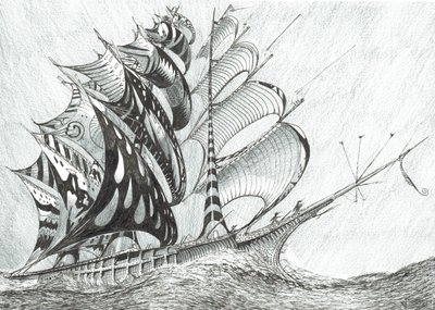 Storm Creators Karayip Denizi, 2017, (Kağıt Üzerine Mürekkep) by Vincent Alexander Booth