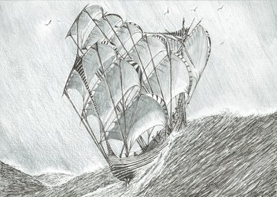 Storm Creators Mercan Denizi, 2017, (Kağıt Üzerine Mürekkep) by Vincent Alexander Booth