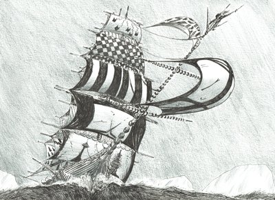 Storm Creators Prince Gustav Adolf Sea, 2017, (Kağıt Üzerine Mürekkep) by Vincent Alexander Booth