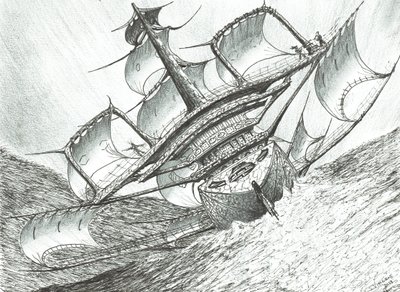 Storm Creators Riiser-Larsen Sea, 2017, (Kağıt Üzerine Mürekkep) by Vincent Alexander Booth