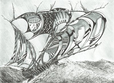 Storm Creators Sargasso Sea, 2017, (Kağıt Üzerine Mürekkep) by Vincent Alexander Booth
