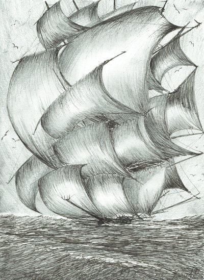 Storm Creators Sea of Okhotsk, 2017, (Kağıt Üzerine Mürekkep) by Vincent Alexander Booth