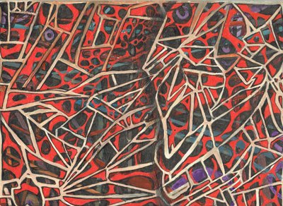 Zaman Çığlığı; 2016, (Kağıt Üzerine Renkli Mürekkep) by Vincent Alexander Booth