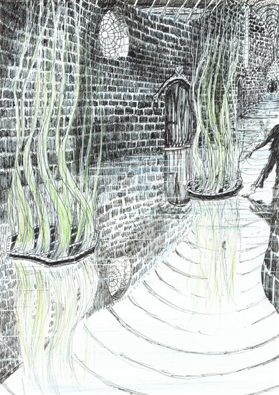 sayfa 29, Findhorn Ormanındaki Kale, 2006, (kağıt üzerine mürekkep) by Vincent Alexander Booth