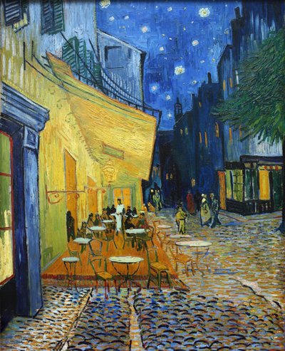 Gece Kafe terasında Kafe Terası, 1888. by Vincent van Gogh