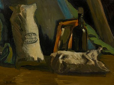 Bir Şişe ve İki Çanta ile Natürmort, 1884. by Vincent van Gogh