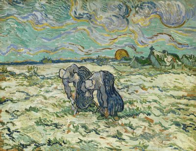 İki Köylü Kadın, 1890. by Vincent van Gogh