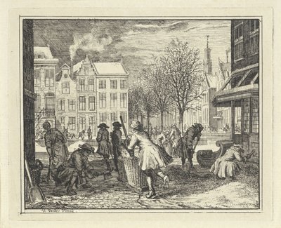 Beyler sokakta çalışıyor by Vincent Laurensz. van der Vinne (II)