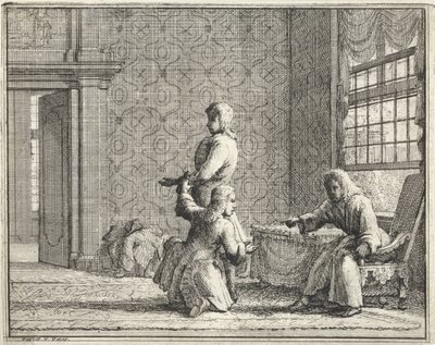 Bir iç terzi by Vincent Laurensz. van der Vinne (II)
