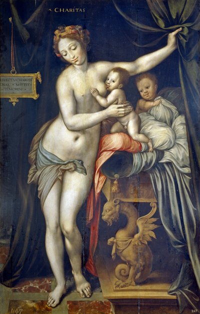 Hayır kurumu Vincent Sellaer (1490-1564), yaklaşık 1555 - Ahşap üzerine yağlı boya by Vincent Sellaer