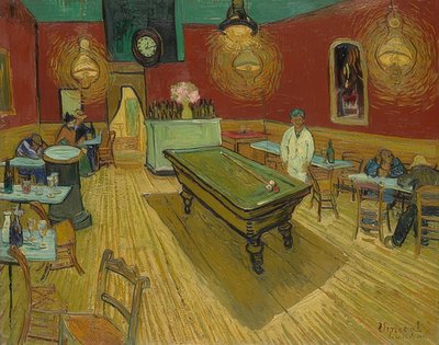 Das Nachtcafe (Gece ​​Kafesi). 1888 by Vincent van Gogh