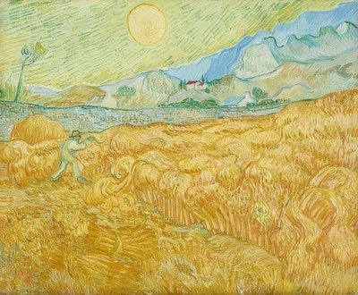 Hasat, orakçılı mısır tarlası (La moisson). 1889 by Vincent van Gogh