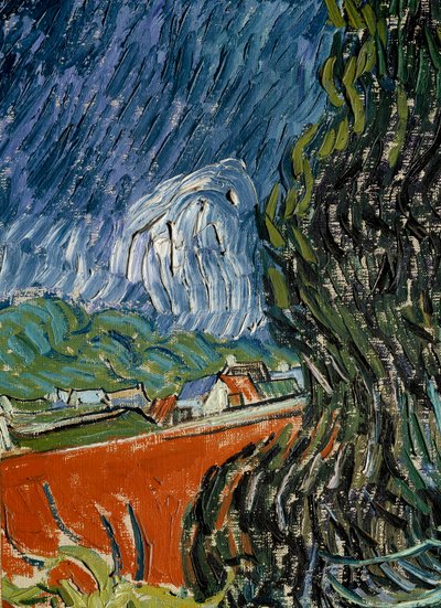 Auvers sur Oise (Auvers-sur-Oise) Detayındaki Doktor Gachet'nin bahçesi. Vincent van Gogh'un (1853-1890) tablosu 1890 Güneş. 0.73x0.52 m Paris, Orsay Müzesi by Vincent van Gogh