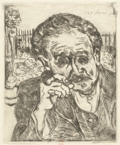 Dr. Gachet (Pipolu Adam) by Vincent van Gogh