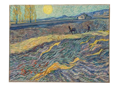 Tarlada Çiftçi, 1889 by Vincent van Gogh