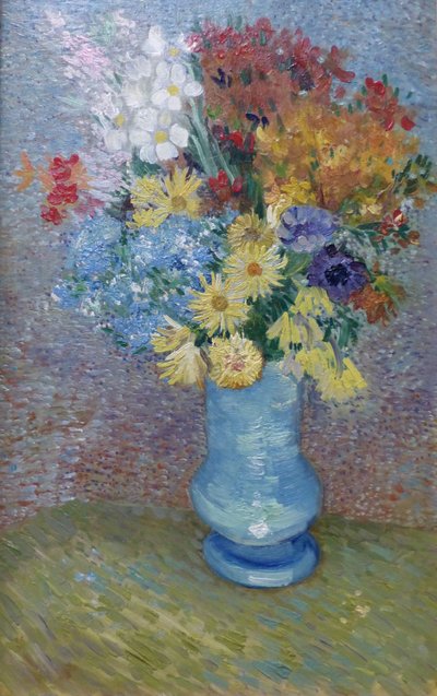 Mavi Vazoda Çiçekler, 1887 dolayları (tuval üzerine yağlı boya) by Vincent van Gogh