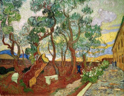 Saint-Paul hastanesinin bahçesi by Vincent van Gogh