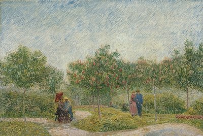 Çiftlerle bahçe: Saint-Pierre Meydanı. 1887 by Vincent van Gogh