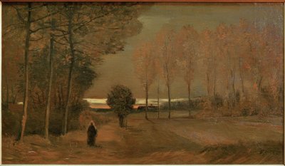Akşamları sonbahar manzarası by Vincent van Gogh