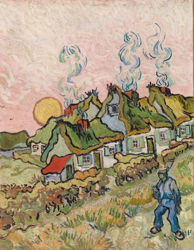 Evler ve Figür by Vincent van Gogh