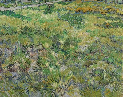 Kelebekler ile uzun çimen. 1890 by Vincent van Gogh