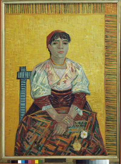 L'italienne (Agostina Segatori'nin Portresi) by Vincent van Gogh