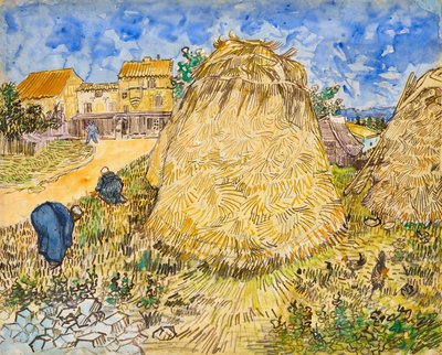 buğday yığınları by Vincent van Gogh