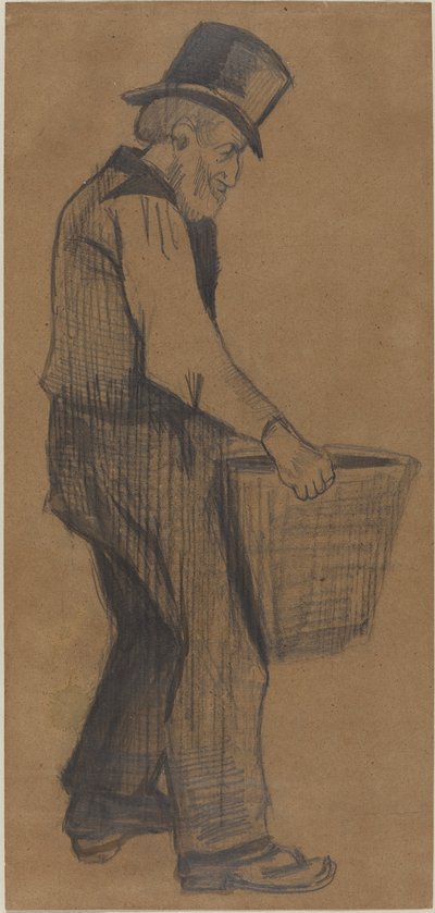 Kova Taşıyan Yaşlı Adam, 1882. by Vincent van Gogh