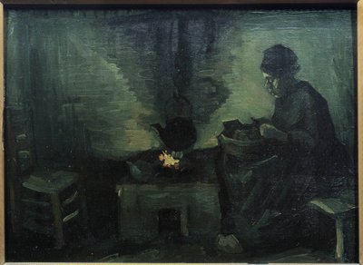 Ahşap Üzerine Köylü Peiture Marouflee, Vincent van Gogh (1853-1890) 1885 Sun. 0,29x0,4 m Paris, Musee d