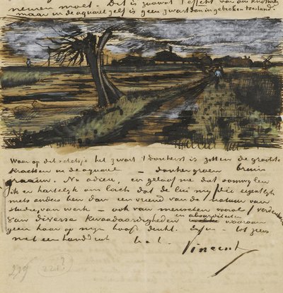 Pollard Willown (saule tetard). Theo van Gogh