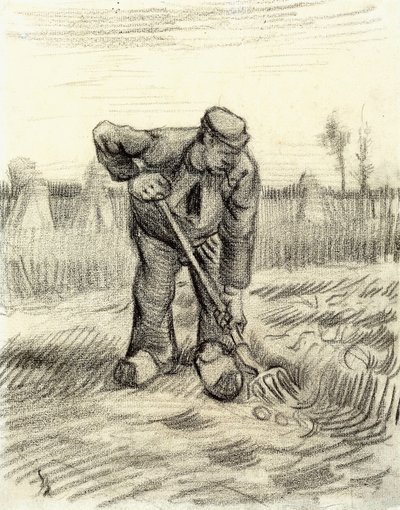 Patates Toplayıcı, 1885 by Vincent van Gogh