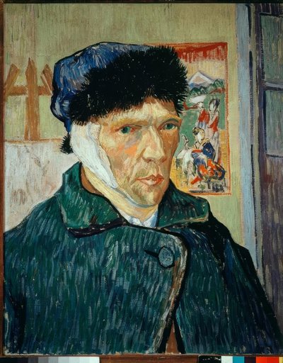 Bandajlı kulaklı otoportre by Vincent van Gogh