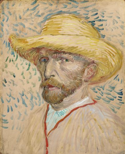 Hasır Şapkalı Otoportre by Vincent van Gogh