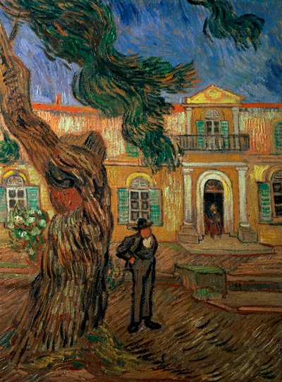 St. Paul Hastanesi, St Remy, 1889 by Vincent van Gogh