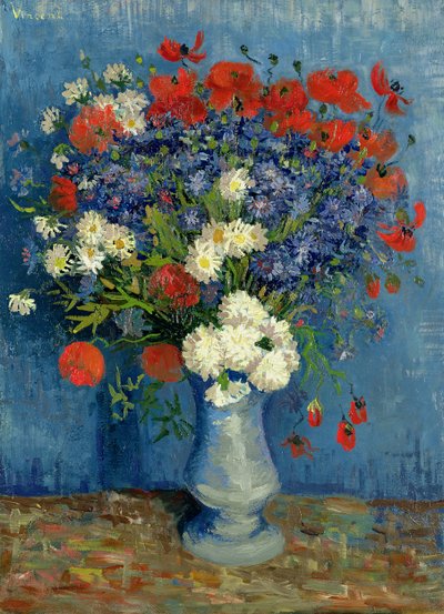 Natürmort: Peygamber Çiçeği ve Gelincikli Vazo, 1887 by Vincent van Gogh