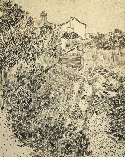 Çiçek Bahçesi, 1888 by Vincent van Gogh