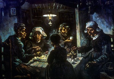 Patates Yiyenler, 1885 by Vincent van Gogh