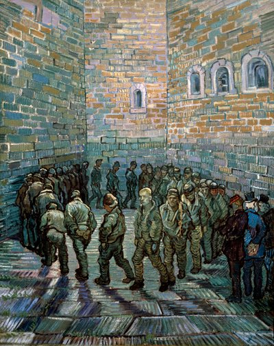 Hapishane Avlusu, 1890. by Vincent van Gogh