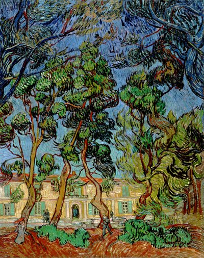 St. Paul Hastanesi Bahçesindeki Ağaçlar, 1889 by Vincent van Gogh