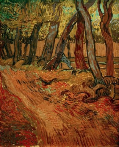 Sanatoryum bahçesindeki yol by Vincent van Gogh
