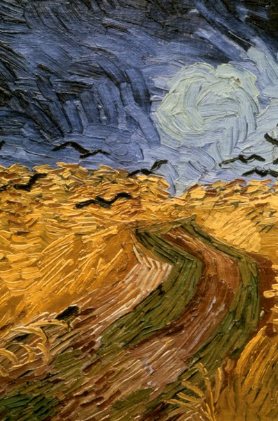 Kargalı Buğday Tarlası, detay 1890. by Vincent van Gogh