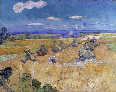 Demetli ve biçerdöverli buğday tarlası by Vincent van Gogh