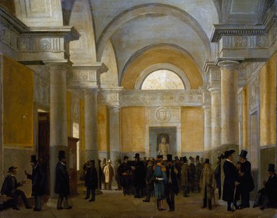 Napoli'deki Palazzo San Giacomo'nun içi by Vincenzo Abbati
